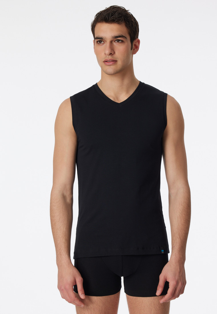 Tank top black - Long Life Cotton
