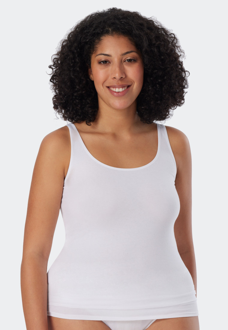 Top 2-pack organic cotton white - 95/5