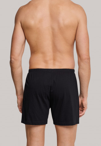 Pantaloncini boxer in jersey, confezione da 2 pezzi, a tinta unita di colore nero, selezionati! di qualità premium