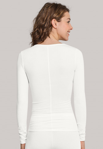 Long-sleeved shirt natural white - Personal Fit