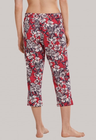 Pantalon 3 4 A Imprime Fleuri Fuchsia Mix Relax Schiesser