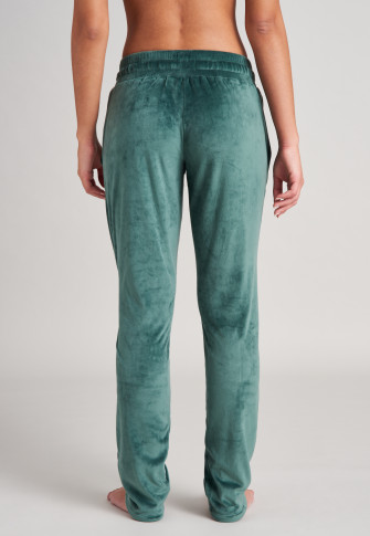 Pantalon long velours poches latérales vert foncé - Mix + Relax