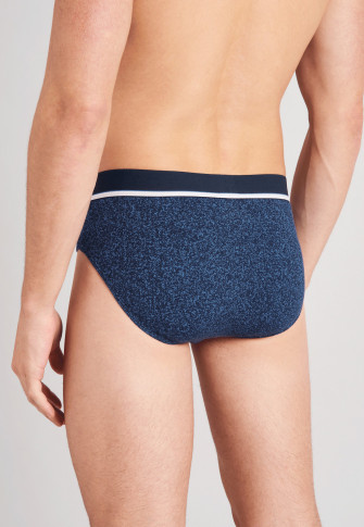 Rio bikini briefs 3-pack organic cotton blue solid patterned - 95/5