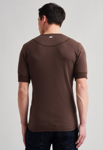 Tee-shirt à manches courtes rouge-brun - Revival Karl-Heinz