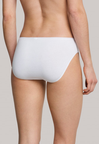 Schiesser Cotton Essentials Doppelripp shorts 5-9 blanc nouveau