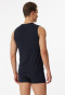 Tanktop met modieus model, blauwzwart - Long Life Soft