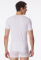 Shirt kurzarm Jersey elastisch rundhals weiß - Long Life Soft