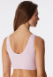 Bustier in microfibra con imbottiture removibili, rosa tenue - Invisible Soft