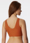 Bustier microfiber removable pads whiskey - Invisible Soft