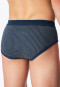 Sports briefs 2-pack fine rib fly indigo patterned - Original Classics