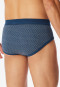 Sports briefs 2-pack fine rib fly indigo patterned - Original Classics