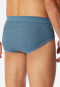 Sports briefs 2-pack fine rib atlantic blue patterned - Original Classics