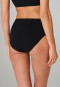 Slip taglio bikini confezione da 3 cotone biologico nero - 95/5