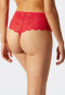 Highwaist Thong Spitze rot - Feminine Lace