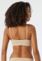 Bustier herausnehmbare Cups Spitze sand - Seamless Recycled Rib