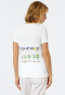 Shirt kurzarm Doppelripp weiß - Art Edition by Noah Becker