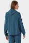 Hoodie langarm Lyocell Oversized Kapuze blaugrün - Mix+Relax Lounge