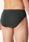 Supermini Slip Organic Cotton gemustert dunkelgrün - 95/5
