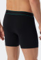 Longshorts 2-pack biologisch katoen geweven elastische tailleband, zwart - 95/5