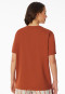 Korte mouw shirt terracotta - Mix+ Relax