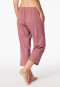 3/4 lange broek met fuchsia patroon - Mix+ Relax
