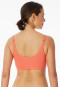 Double rib bustier Organic Cotton peach - Pure Rib