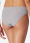 Rio bikini panty double rib organic cotton heather gray - Pure Rib