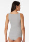 Tanktop Doppelripp Organic Cotton grau meliert - Pure Rib