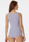 Tanktop dubbelrib biologisch katoen lila - Pure Rib