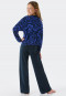 Pyjama long coton bio bleu imprimé - Teens Nightwear