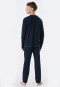 Schlafanzug lang Organic Cotton Golden Gate nachtblau - Teens Nightwear