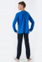Long Pajamas Organic Cotton Astronaut royal blue - Teens Nightwear
