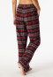 Pantaloni lunghi in flanella di cotone organico a quadri multicolore - Mix+Relax