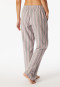 Pantaloni lunghi in flanella di cotone organico a strisce multicolore - Mix+Relax