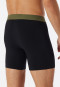 Long boxer briefs 2-pack organic cotton woven elastic waistband multicolored - 95/5