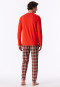 Schlafanzug lang kariert praline - Casual Essentials