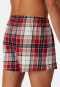 Boxershorts 2er-Pack Flanell uni kariert mehrfarbig - X-Mas
