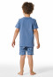 Short pyjamas denim blue palm trees - Natural Love