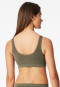 Bustier seamless herausnehmbare Pads khaki- Classic Seamless
