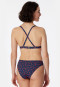 Bikini triangle top removable pads variable straps multicolor - Aqua Mix & Match