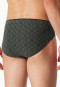 Supermini Slip gemustert dunkelgrün - Long Life Soft