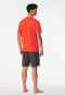 Short pyjamas patterned light red - Casual Essentials