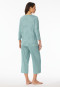 Pyjamas 3/4-long jade - Comfort Nightwear
