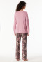 Schlafanzug lang Blumen rosenholz - Comfort Nightwear
