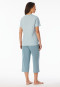 Schlafanzug 3/4-lang mineral - Comfort Essentials