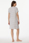 Sleepshirt short sleeve stripes silver gray mottled - Casual Essentials