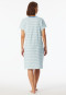 Sleepshirt kurzarm Streifen jade - Casual Essentials