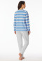 Schlafanzug lang hellblau - Casual Essentials