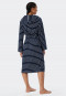Accappatoio in spugna leggera a strisce blu - Feather Terry