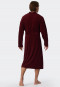 Light terry cloth bathrobe burgundy - Feather Terry